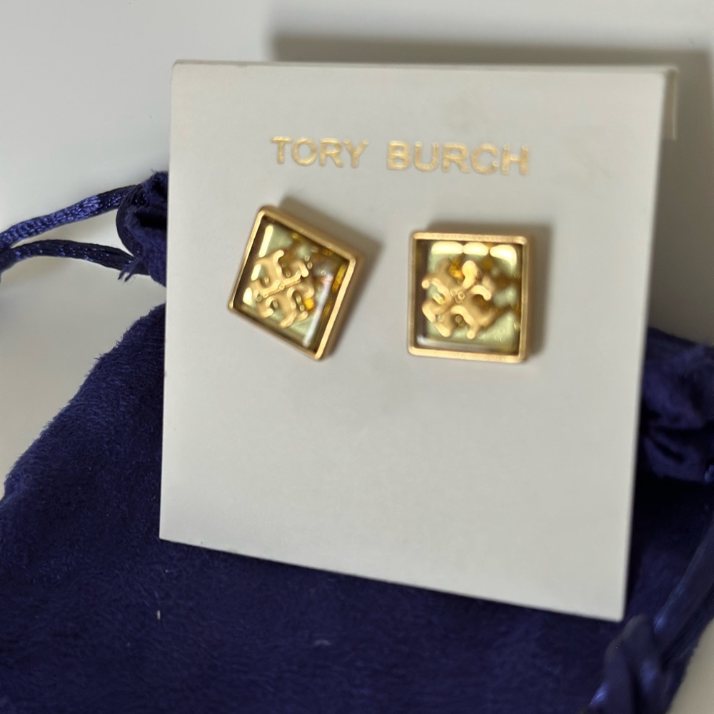 Tory Burch Gold Geometric Earrings